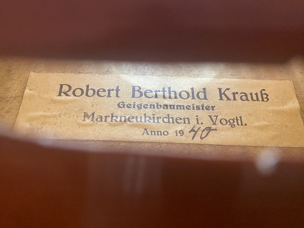 Krauß Robert Berthold - Markneukirchen Anno 1940 - 40,5cm - B-146